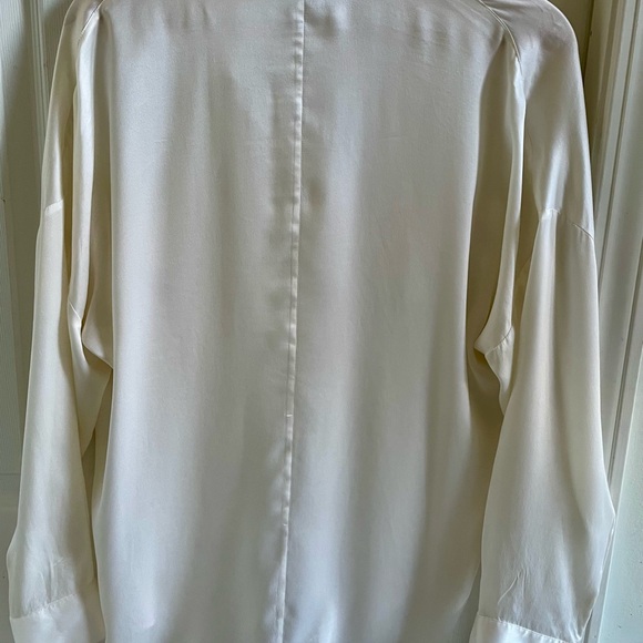 White Women's Silk Cabi Blouse - Picture 4 of 7